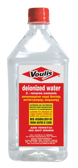 deionized water